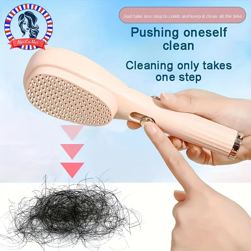 1pcs Magic Retractable Hair Comb-Anti-Static Scalp Massaging & Detangling Brush for All Hair Types Holiday Gift Box Beauty Tool