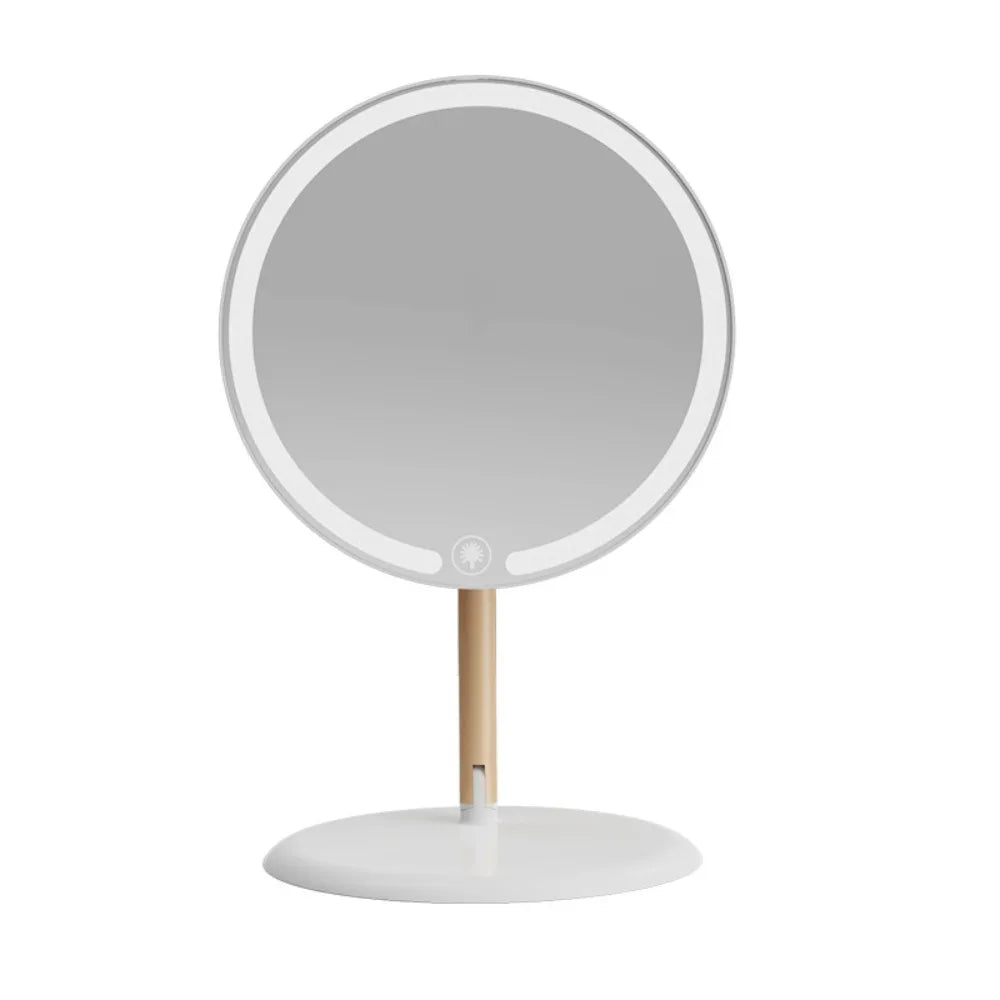 Makeup LED Touch Screen Makeup Mirror Foldable Illuminated 3 Colors Lighting Modes USB Rechargeable Cosmetic Mirror Tools Mirror