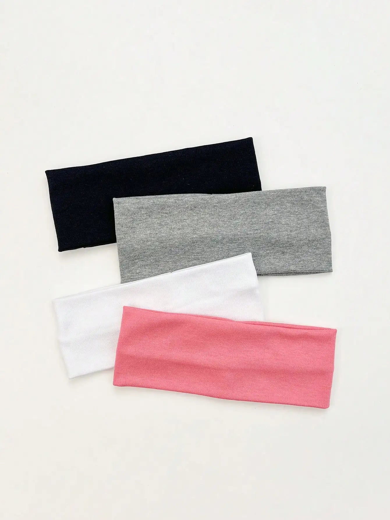 4Pcs/Set Fashion Knitted Hair Bands Women Solid Color Wide Elastic Headband Sport Yoga Hairband Soft Wash Face Makeup Headwrap