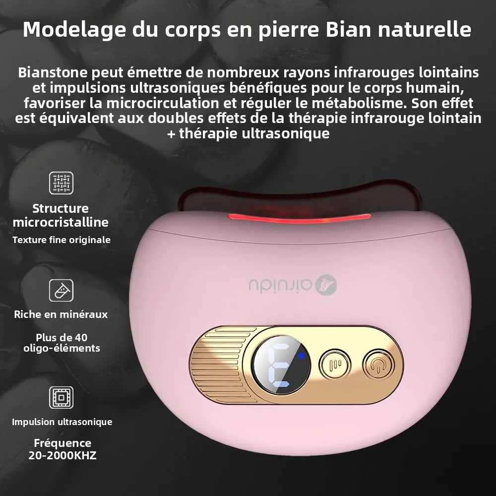 Electric Gua Sha Massage Board For Face Relieve Physical Fatigue Guasha Plate Jade Face Massager Scrapers Tools For Full Body