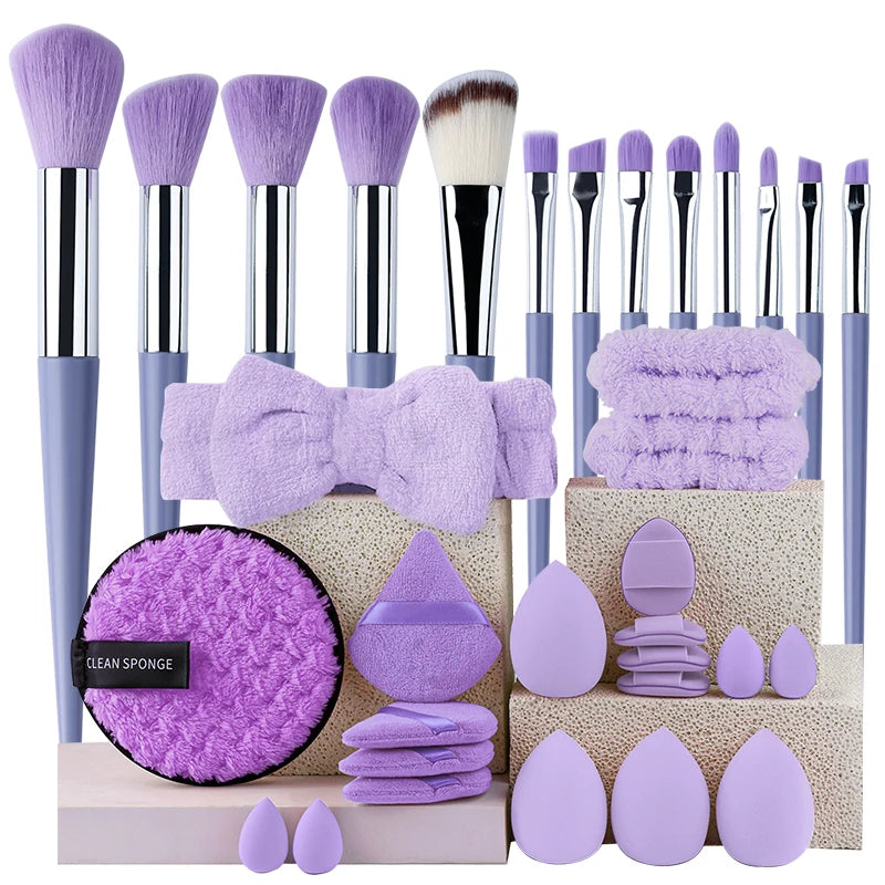 Ensemble de pinceaux de maquillage 13/33pcs Kit de pinceaux de maquillage professionnels doux
