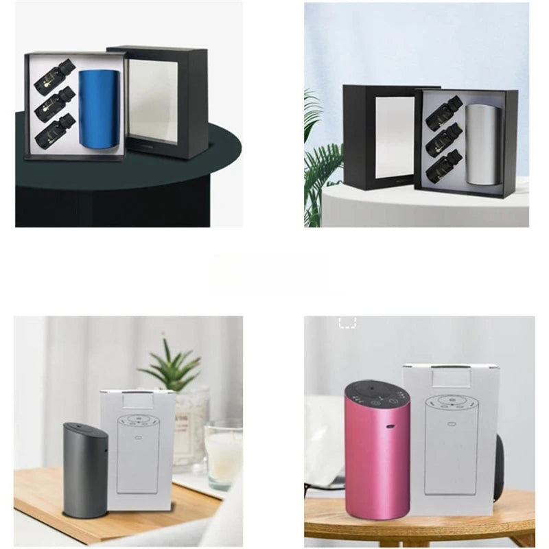 Russia Car Condensing Aroma Diffusers Pure Essential Oil Cool Fog Diffuser USB Power Cylindrical Oblique Section Simple Style