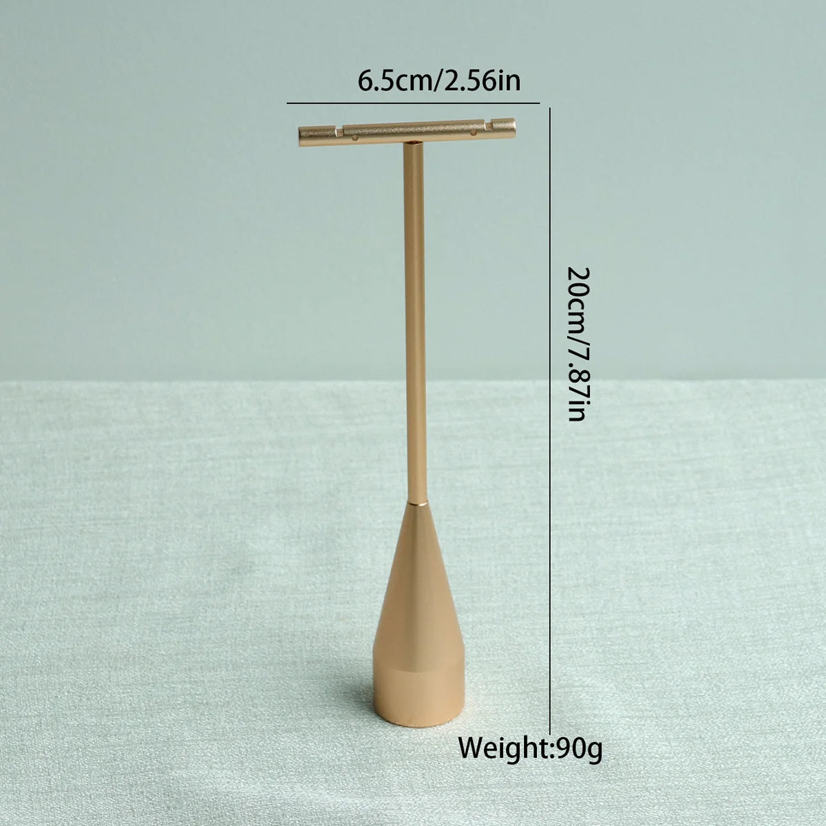 Beige Jewelry Display Props with Metal Base Earring Necklace Organizer Holder Jewelry Counter Earrings Rings Display Stand