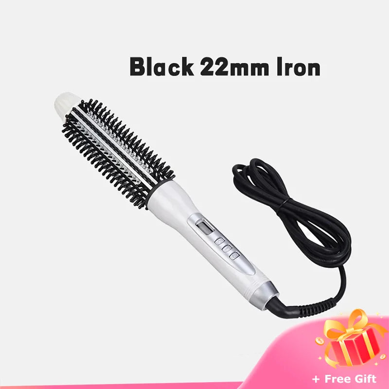 Hair Curler Hot Brush Hair Straightening Eectric Brush Curling Iron LCD Display Hair Styling Hair Styling Appliances 22/26/32mm