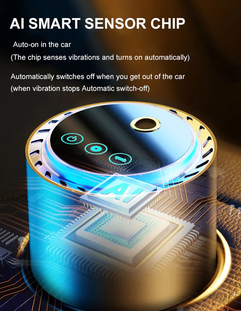 Car Perfume Diffuser Smart Air Freshener Automatic Spraying 1200MAH Touch Screen Auto Essential Oil Aromatherapy Remove Odors