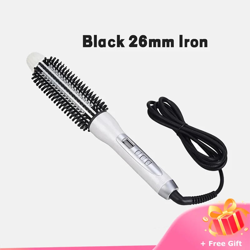 Hair Curler Hot Brush Hair Straightening Eectric Brush Curling Iron LCD Display Hair Styling Hair Styling Appliances 22/26/32mm