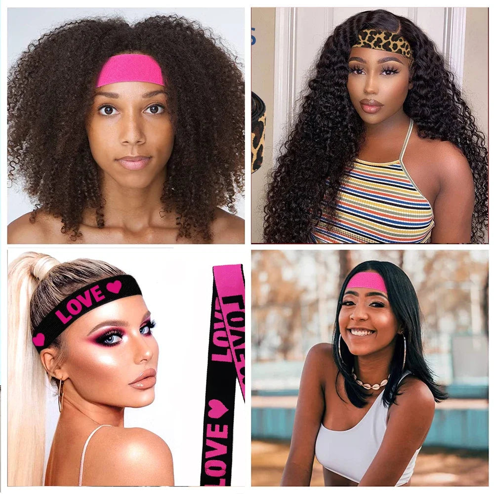 2/3/5pcs Elastic Bands for Wig, Adjustable Lace Front Wig Edge Melting Bands for Women, No Slip Magic Buckle Melting Multicolor