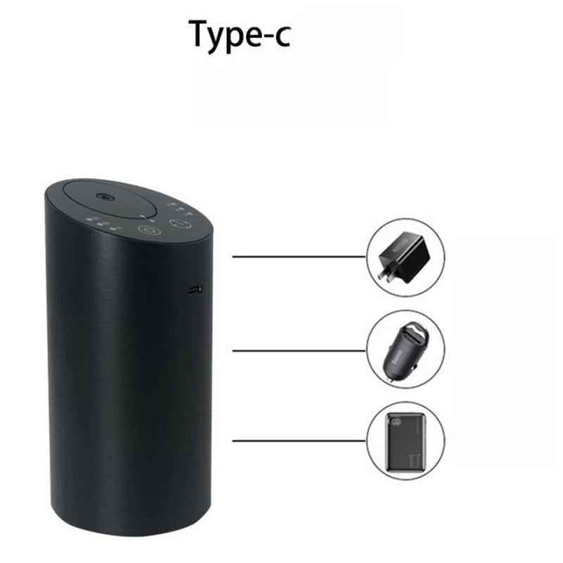 Russia Car Condensing Aroma Diffusers Pure Essential Oil Cool Fog Diffuser USB Power Cylindrical Oblique Section Simple Style