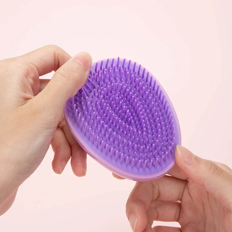 Mini brosse à cheveux démêlante Oeuf Brosses à cheveux en forme ronde Peignes à lisser les cheveux anti-nouage Massage antistatique Outils de soins capillaires
