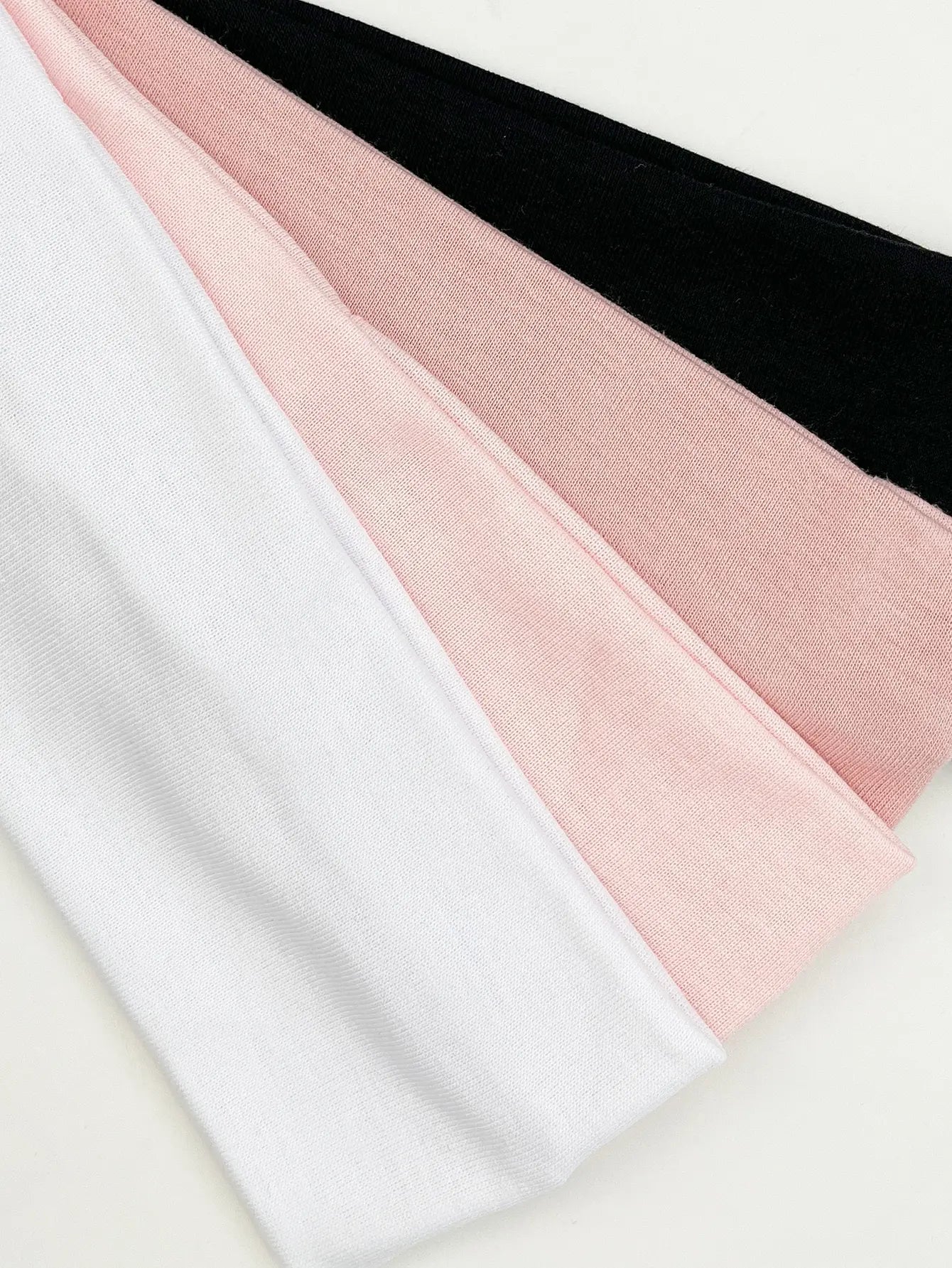 4Pcs/Set Fashion Knitted Hair Bands Women Solid Color Wide Elastic Headband Sport Yoga Hairband Soft Wash Face Makeup Headwrap