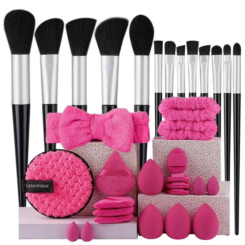 Ensemble de pinceaux de maquillage 13/33pcs Kit de pinceaux de maquillage professionnels doux
