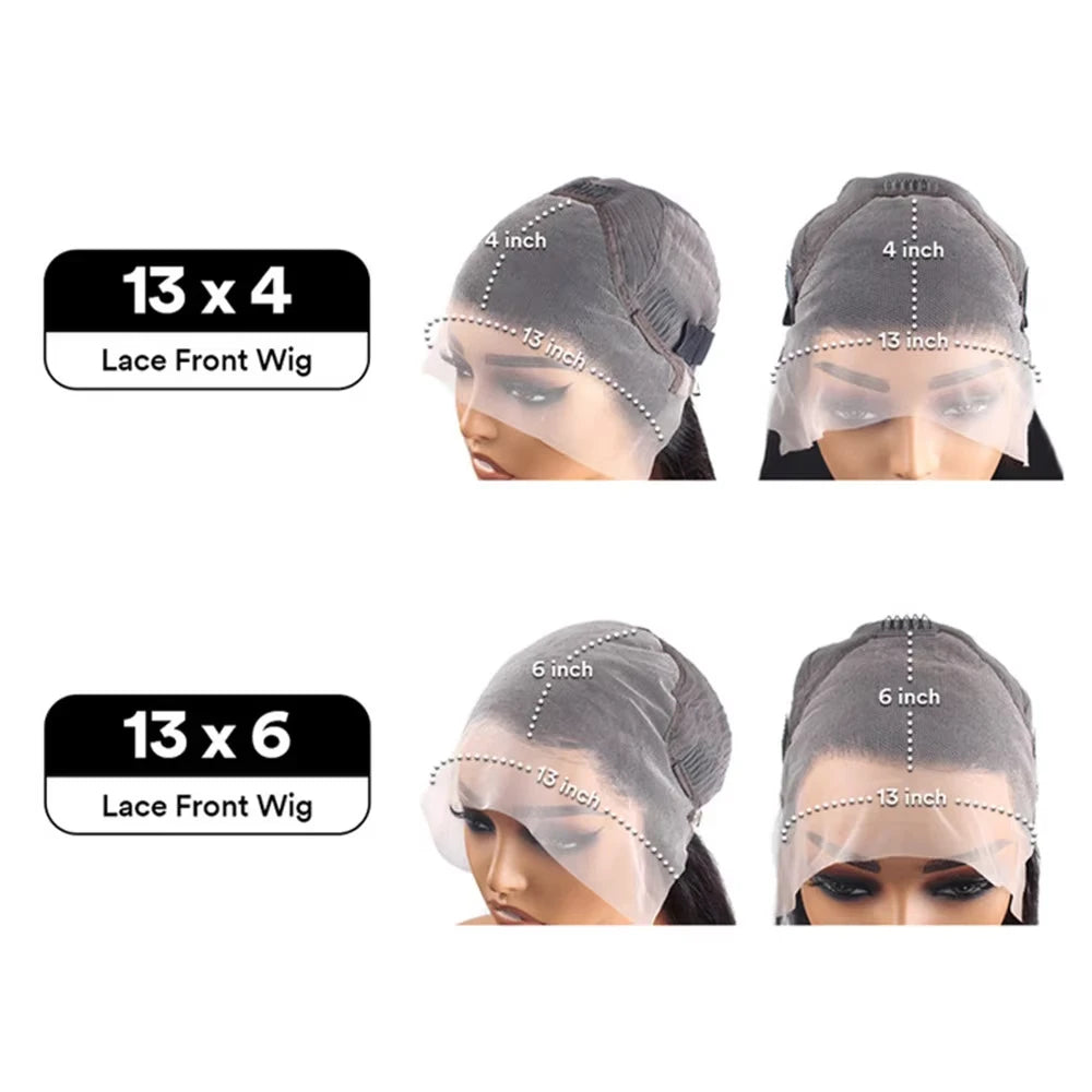 30 40 pouces 13x6 Deep Wave Hd Human Hair Lace Frontal Wig 13x4 Body Wave Human Hair Wigs For Black Shipping Free Curly Wigs