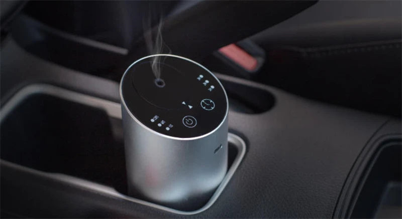 Russia Car Condensing Aroma Diffusers Pure Essential Oil Cool Fog Diffuser USB Power Cylindrical Oblique Section Simple Style