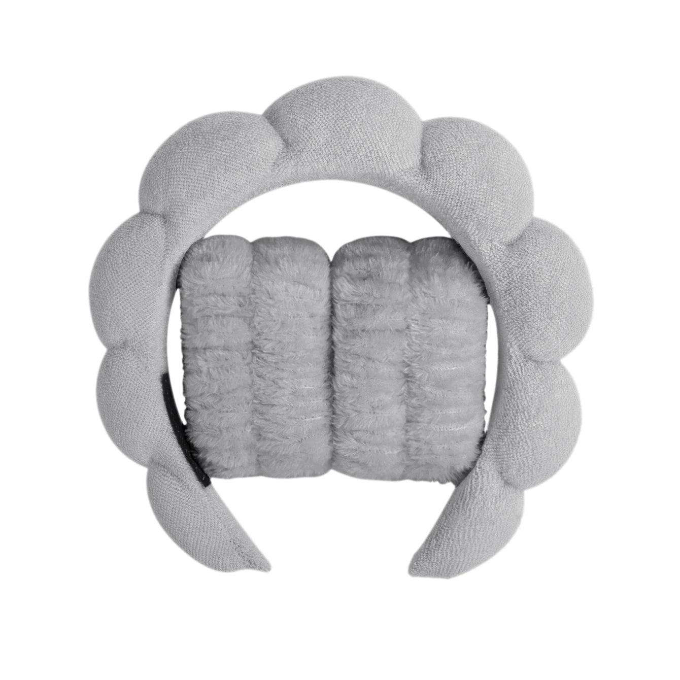 3Pcs Fashion Microfiber Washing Wristbands Scrunchies Puffy Headband Spa Bubble Headband for Washing Face Makeup Shower Skincare