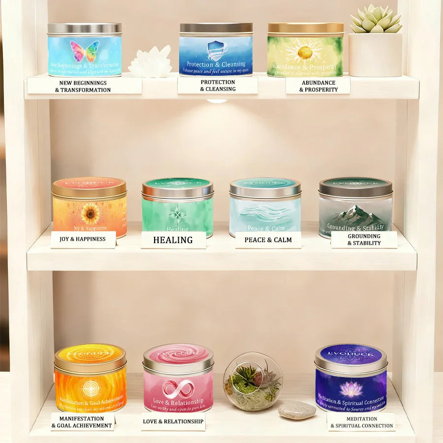 Scented Candles 3oz Law of Attraction New Beginnings Manifestation Energy Boosting Christmas Home Decoration Candle Holders Gift