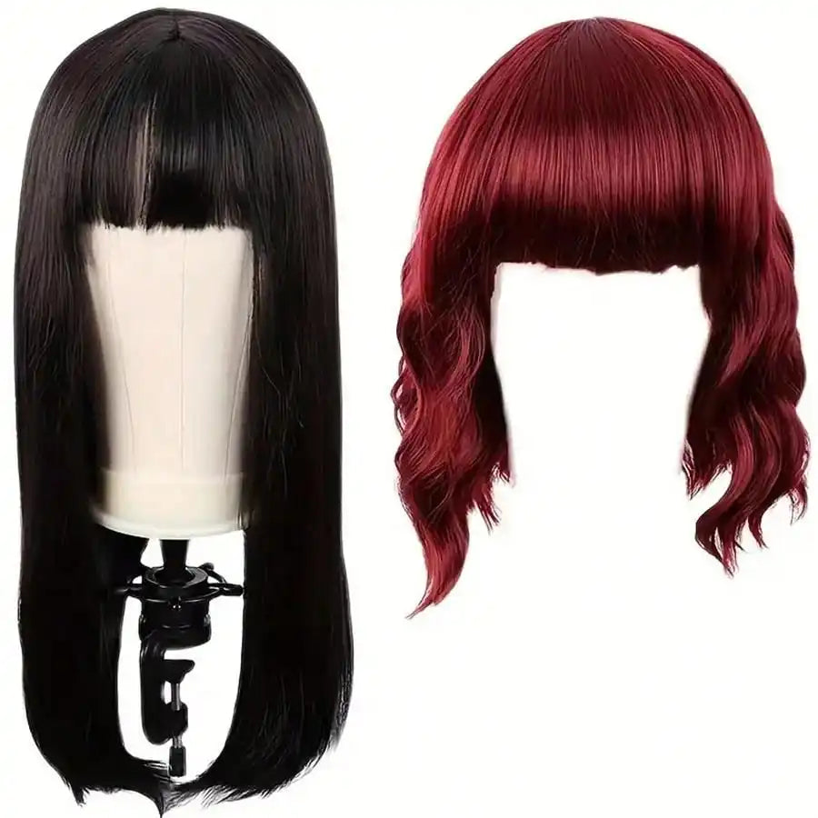 22 Inch Canvas Wig Head Stand, Wig Stand Tripod with Head, Mannequin Head for Wigs, Manikin Canvas Block Head Set Making Display
