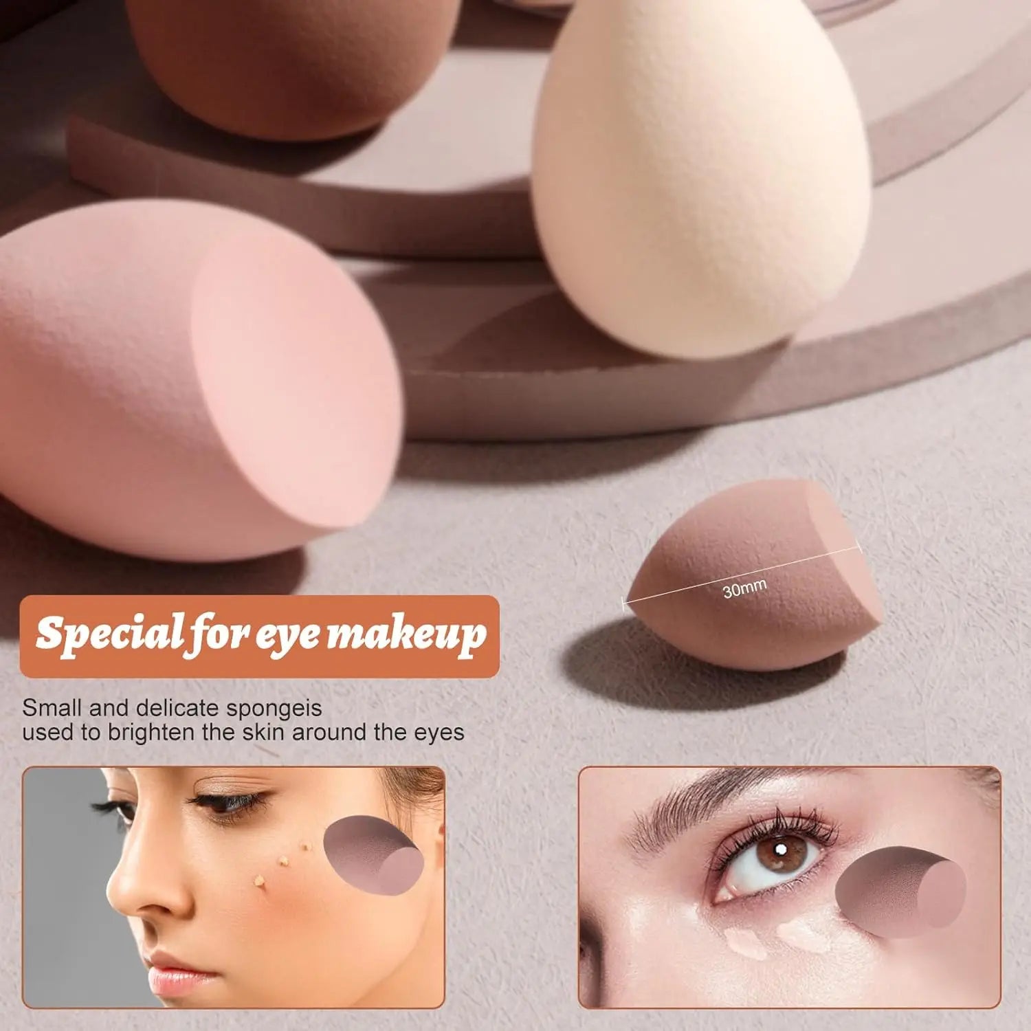 Pinceaux de maquillage 8-29 pièces Kit de maquillage Professionnel Femmes Cosmétique Brosse à poudre  Fond à paupières etc.