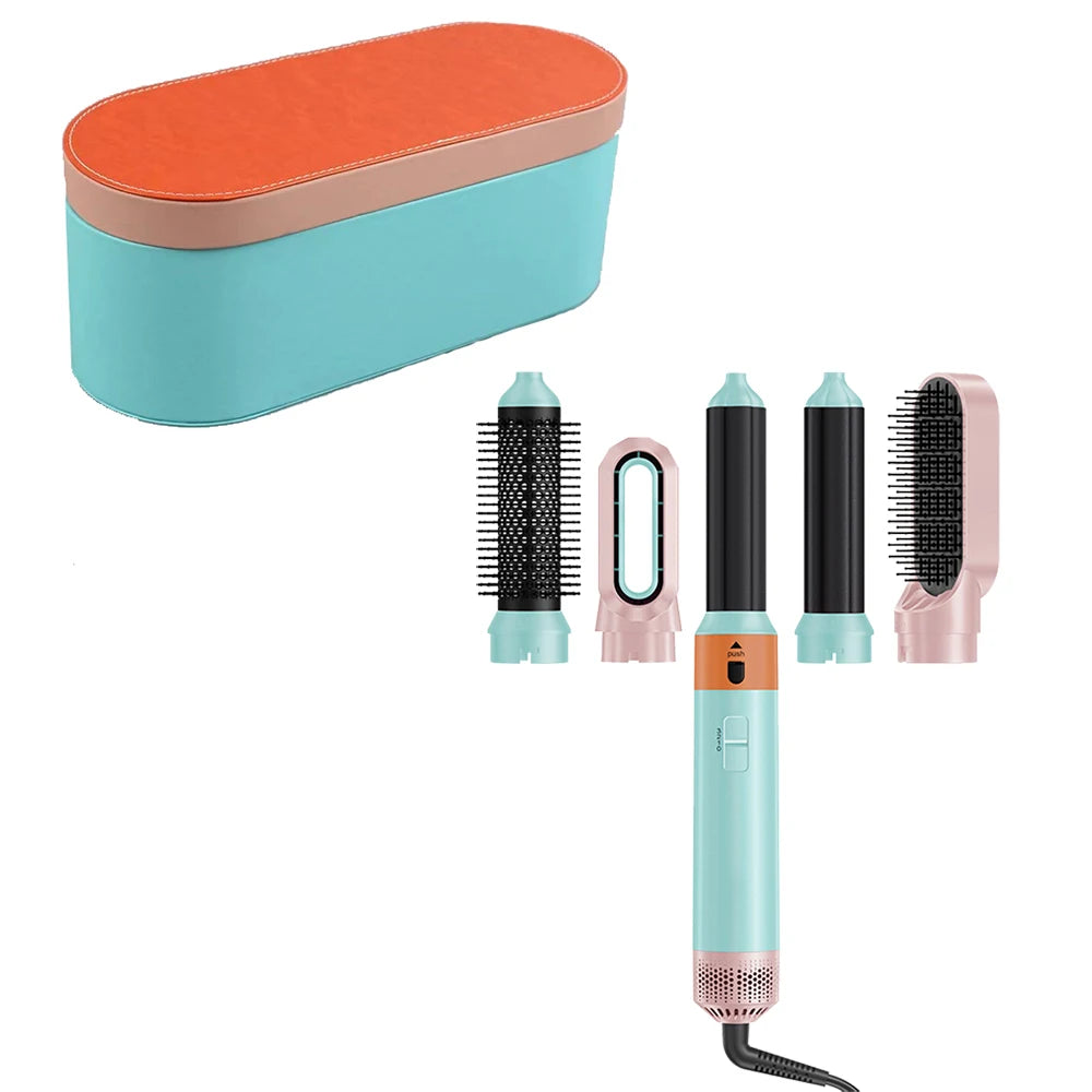 2025 Nouvelle mise à niveau 5 en 1 sèche-cheveux haute vitesse brosse à air chaud coiffure sèche-cheveux avec auto-airwrap bigoudis outils de coiffage