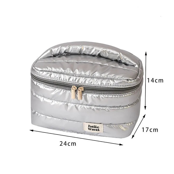 Large Capacity Travel Makeup Bag Fashion Portable Multifunctional Cosmetic Bag Waterproof Toiletry  Storage Organizer Bag