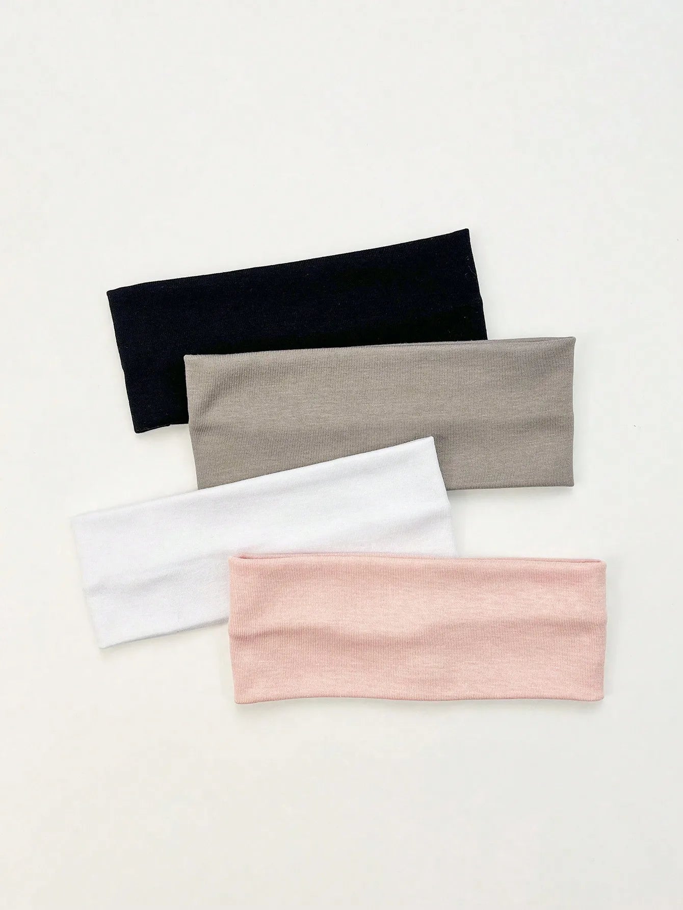 4Pcs/Set Fashion Knitted Hair Bands Women Solid Color Wide Elastic Headband Sport Yoga Hairband Soft Wash Face Makeup Headwrap
