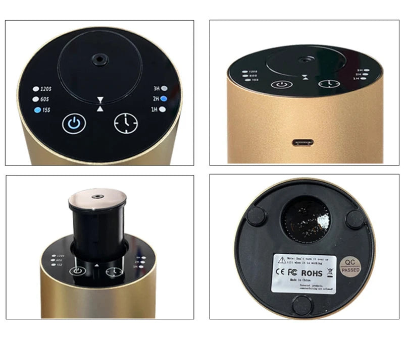 Russia Car Condensing Aroma Diffusers Pure Essential Oil Cool Fog Diffuser USB Power Cylindrical Oblique Section Simple Style