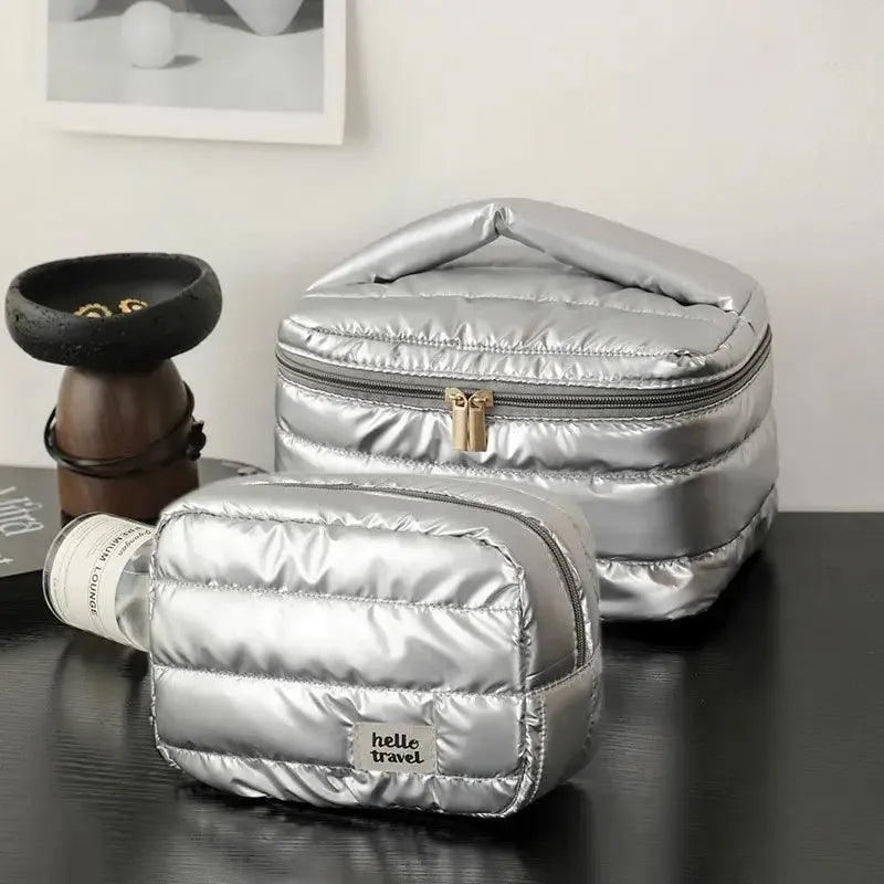 Large Capacity Travel Makeup Bag Fashion Portable Multifunctional Cosmetic Bag Waterproof Toiletry  Storage Organizer Bag