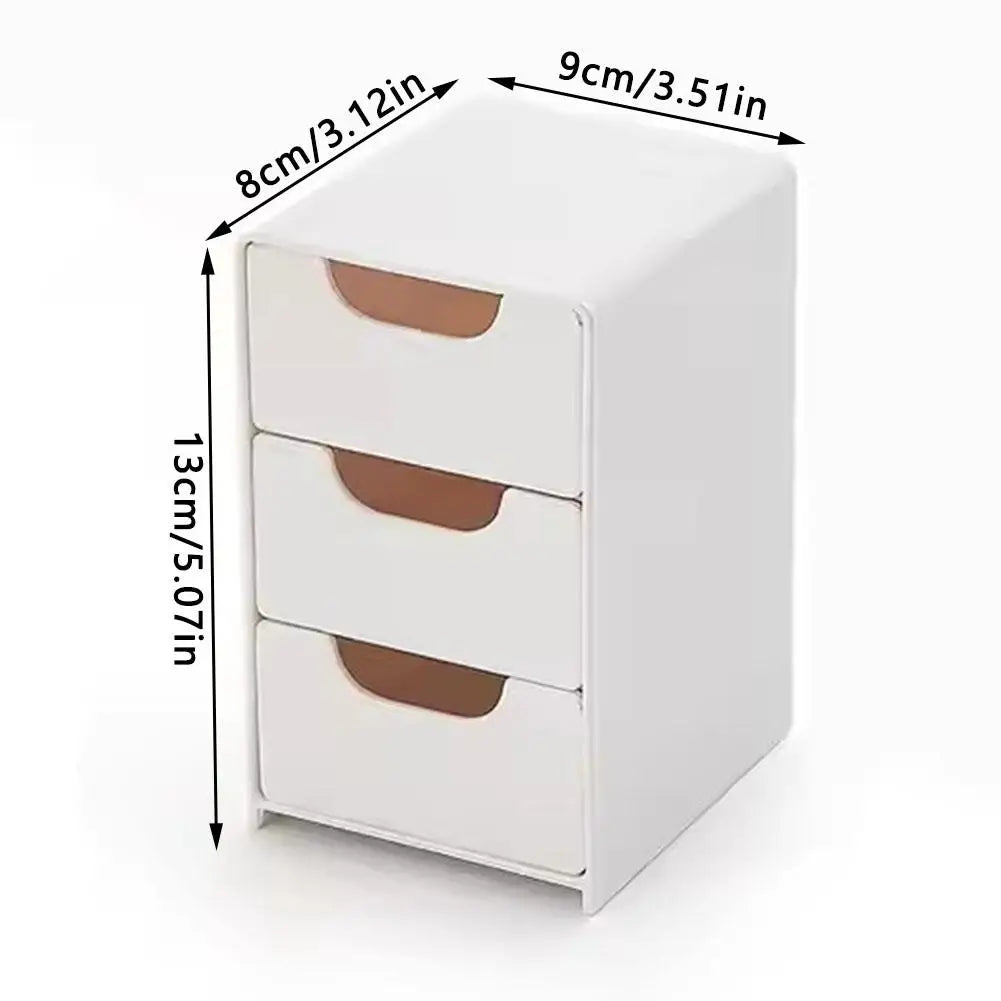 Mini boîte de rangement Petite boîte de rangement à tiroir Boîte de rangement de style tiroir à grille en couches Boîte de rangement à plusieurs niveaux Organisateur de bureau avec tiroirs