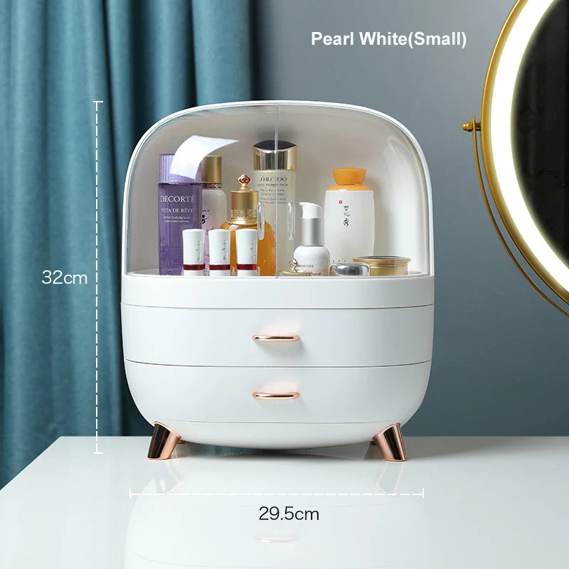 Conteneur de maquillage Boîte de vernis Organisateur de rangement de bureau Tiroir de maquillage Grande boîte Capacité cosmétique Stockage Organisateur de bijoux pour ongles