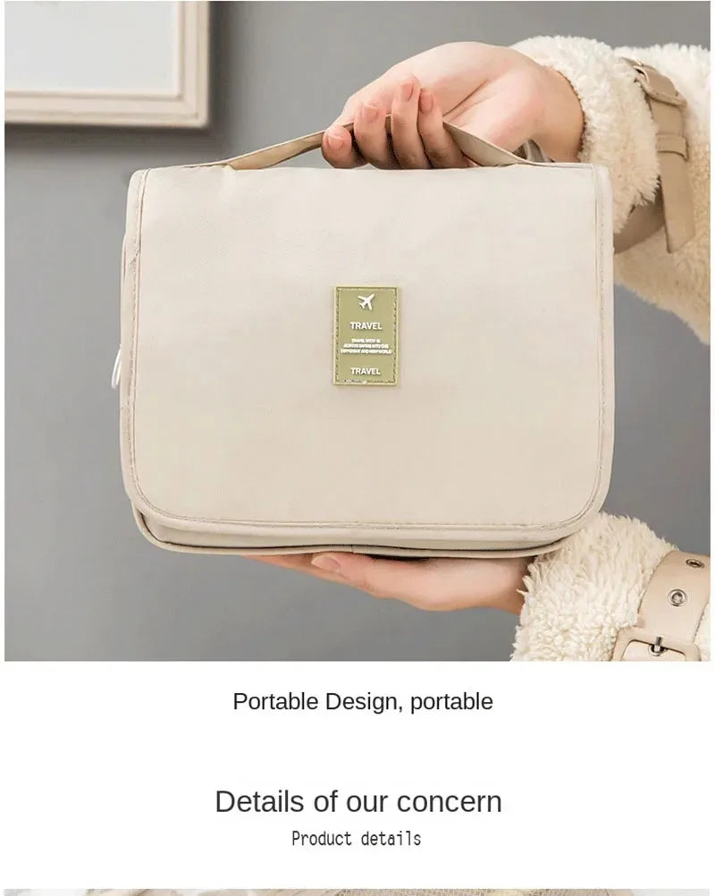 High Quality Travel Makeup Bag Waterproof Toiletries Organizer  Women Neceser Bathroom Hook Wash Pouch Hook Makeup Storage Bag