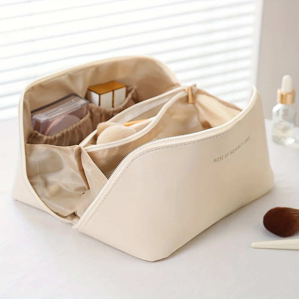 Organisateur de maquillage Kit de toilette pour femmes Sac de maquillage Pochette de rangement Boîte de luxe pour dame, sac à cosmétiques, sac d’organisateur pour voyage Zip