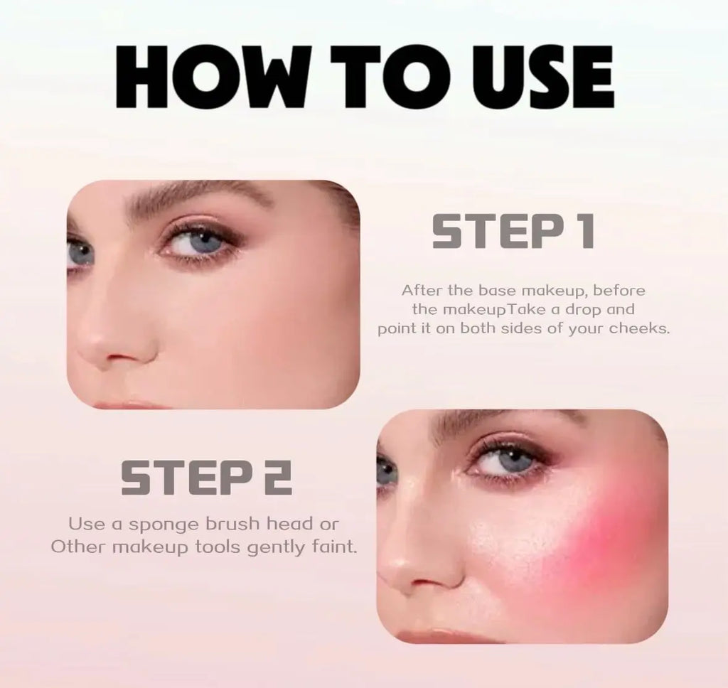 Gege Bear Light Blush Liquid Moisturizing Mirror Vitality Moisturizing Whitening Brightening Natural Rouge