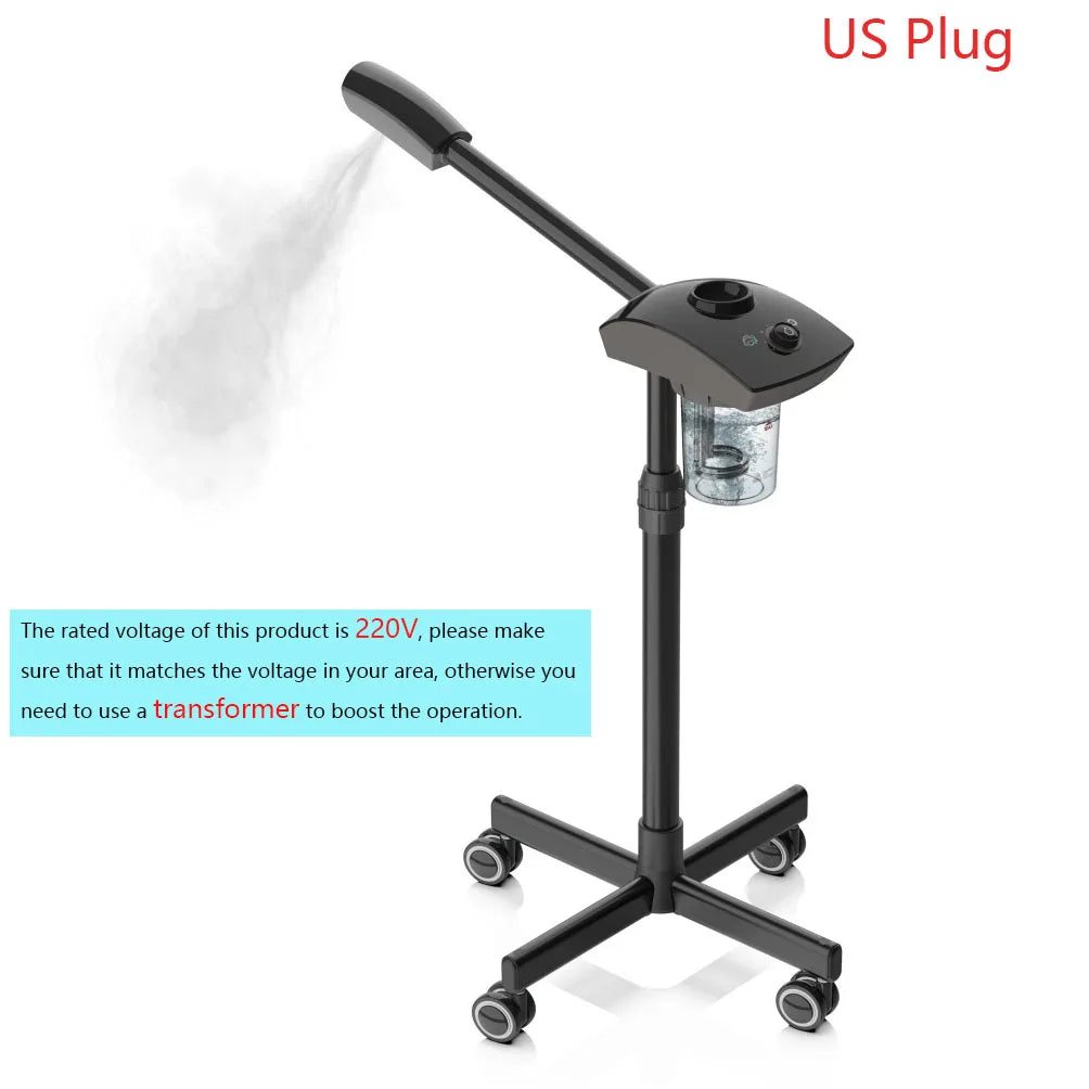 Hot Ozone Facial Steamer Warm Mist Humidifier for Face Deep Cleaning Vaporizer Sprayer Home Spa Salon Skin Care Whitening