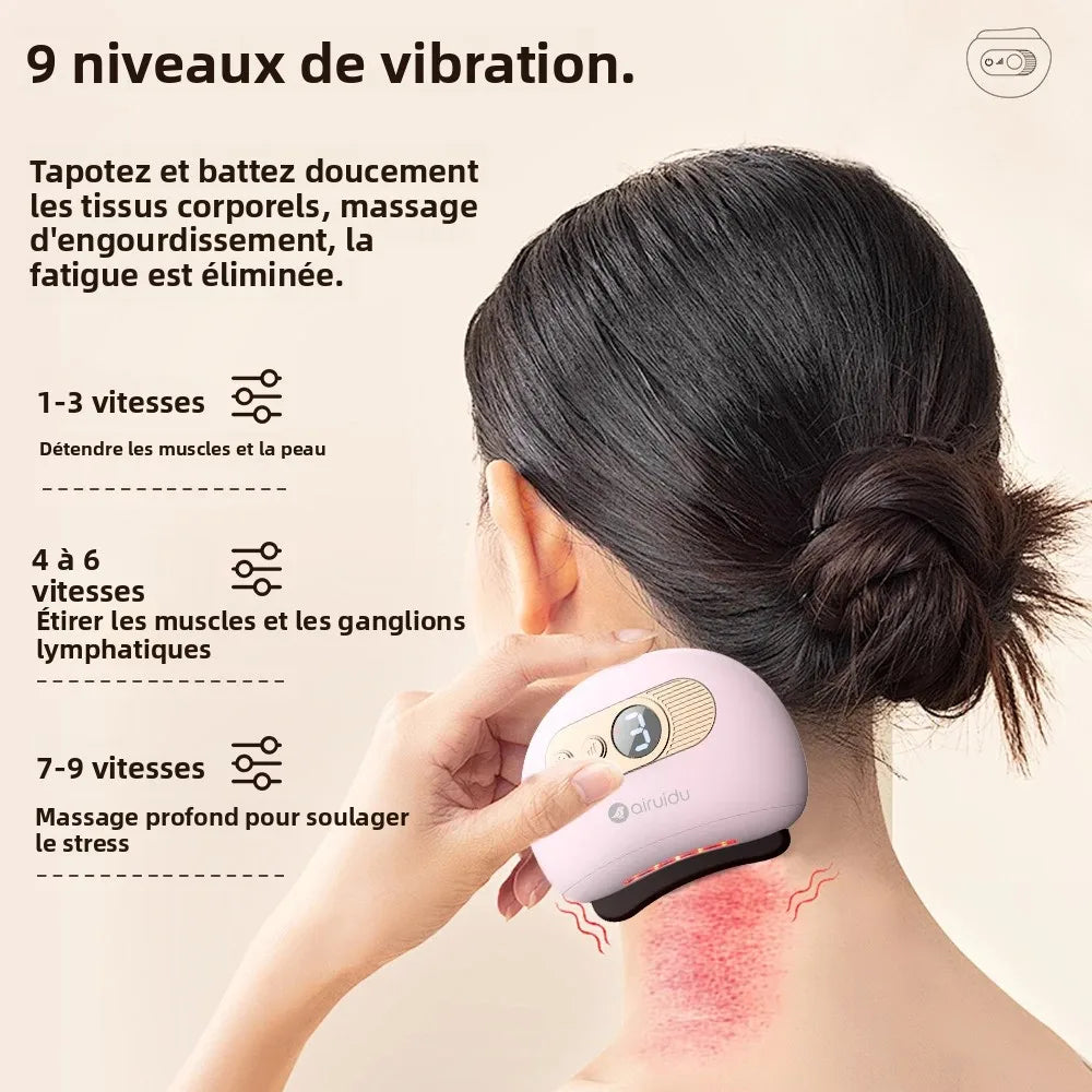 Electric Gua Sha Massage Board For Face Relieve Physical Fatigue Guasha Plate Jade Face Massager Scrapers Tools For Full Body