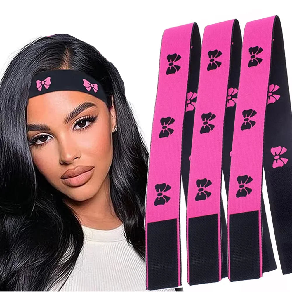2/3/5pcs Elastic Bands for Wig, Adjustable Lace Front Wig Edge Melting Bands for Women, No Slip Magic Buckle Melting Multicolor