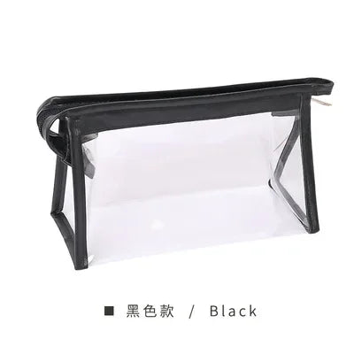 1PC Large Capacity Waterproof Cosmetic Bag Clear Summer Storage Makeup Organizer Bags Supplies Girl Transparent Pencil Case