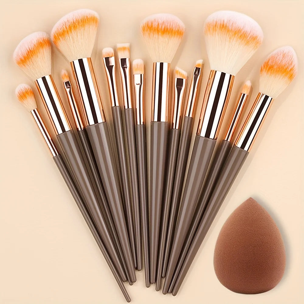Ensemble de pinceaux de maquillage 13/33pcs Kit de pinceaux de maquillage professionnels doux