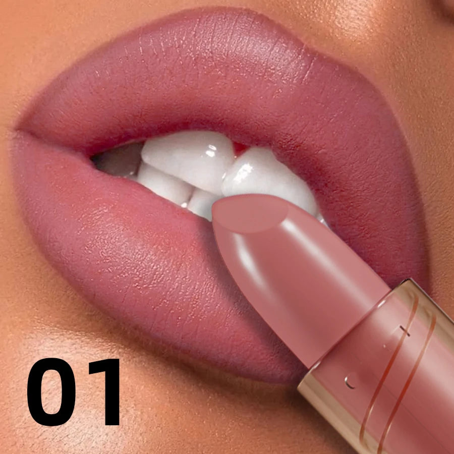 14-color Matte Lipstick  Red Lip Stick Waterproof Sexy Korean Makeup Lip Tint Brown Pink Lip Cosmetic Long Lasting Lip Gloss
