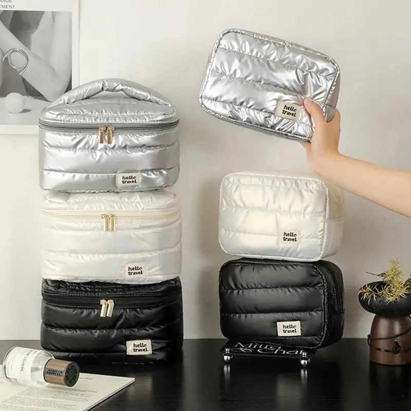 Large Capacity Travel Makeup Bag Fashion Portable Multifunctional Cosmetic Bag Waterproof Toiletry  Storage Organizer Bag