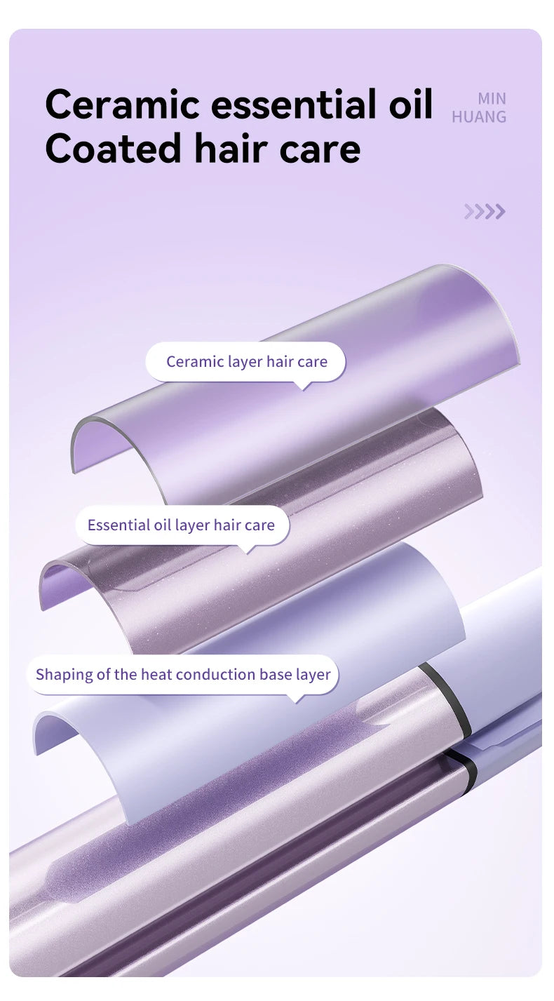 Fer à friser à friser 32mm Baguette à friser Pinces bouclées professionnelles Outil de coiffure de salon électrique en céramique Petit fer à sertir