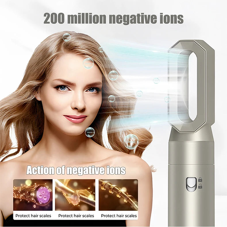 Avec une grande popularité vendant un peigne à air chaud à grande vitesse, un rouleau automatique, un sèche-cheveux électrique pliant domestique 8 en 1