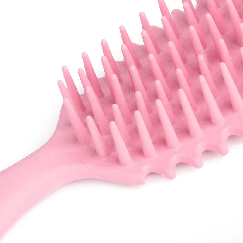 Curly Hair Brush Gentle Detangling Hairbrush Scalp Massage 3-in-1 Multifunction Curl Comb Defining Curly Hair Styling Tools