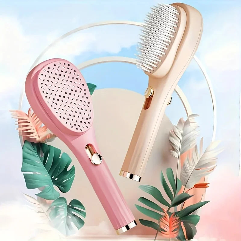 1pcs Magic Retractable Hair Comb-Anti-Static Scalp Massaging & Detangling Brush for All Hair Types Holiday Gift Box Beauty Tool