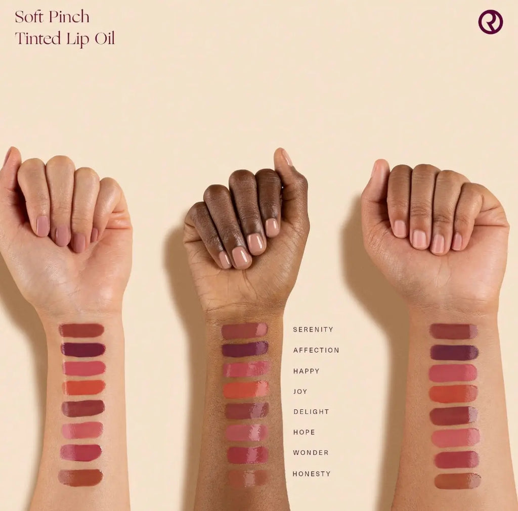 Rare Beauty Soft Pinch Teinted Lip Oil Stain Lip Gloss Delight Hope Happy Wonder Liquid Blush Maquillage Cosmétiques Visage Eye Blusher