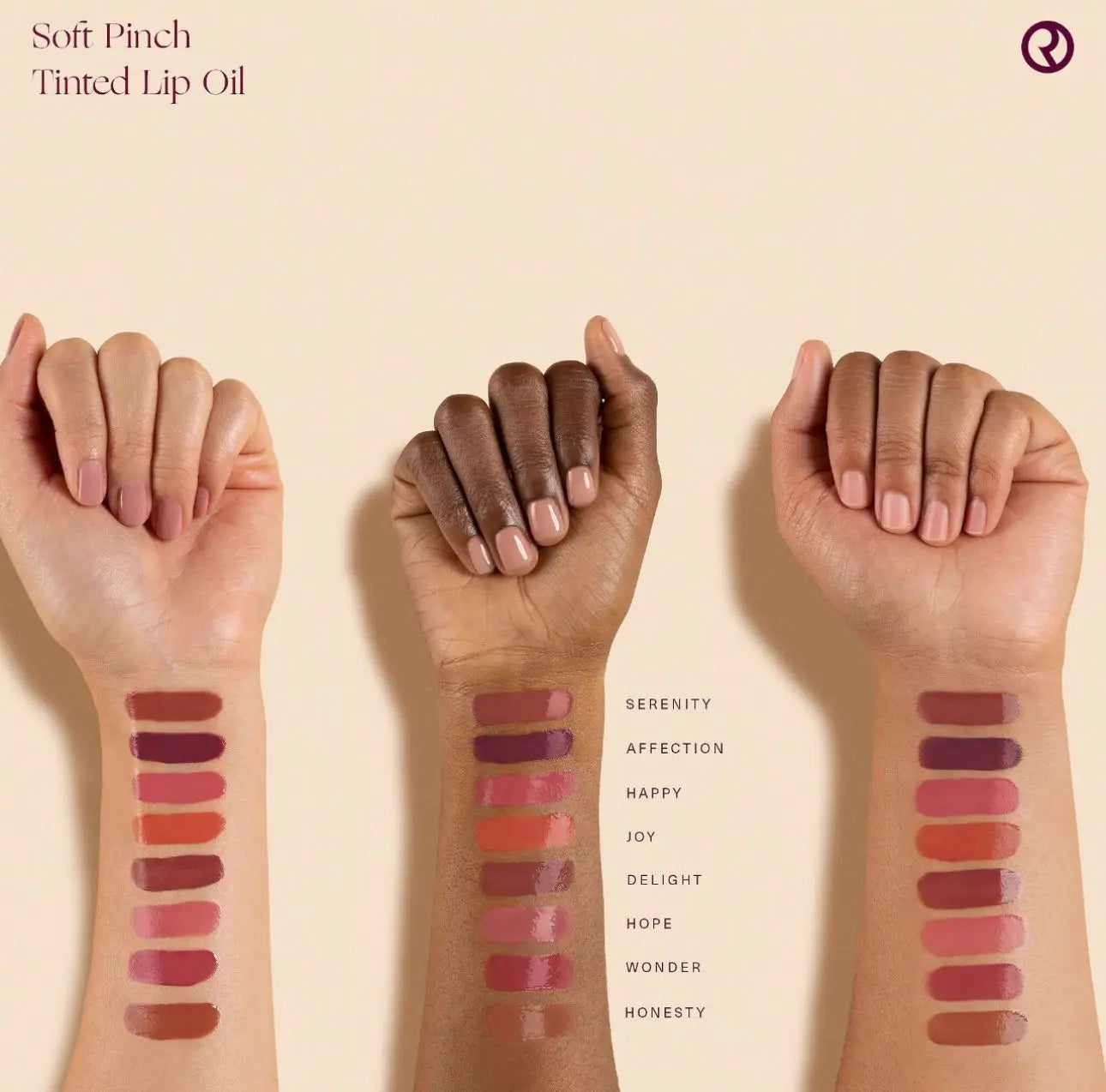 Rare Beauty Soft Pinch Teinted Lip Oil Stain Lip Gloss Delight Hope Happy Wonder Liquid Blush Maquillage Cosmétiques Visage Eye Blusher