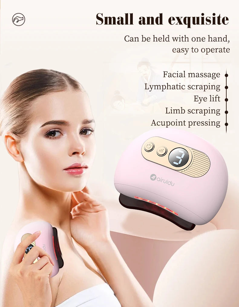 Electric Gua Sha Massage Board For Face Relieve Physical Fatigue Guasha Plate Jade Face Massager Scrapers Tools For Full Body