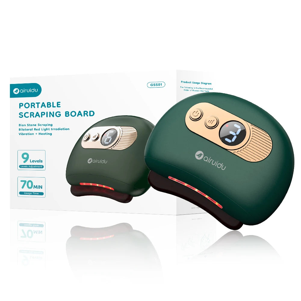 Electric Gua Sha Massage Board For Face Relieve Physical Fatigue Guasha Plate Jade Face Massager Scrapers Tools For Full Body