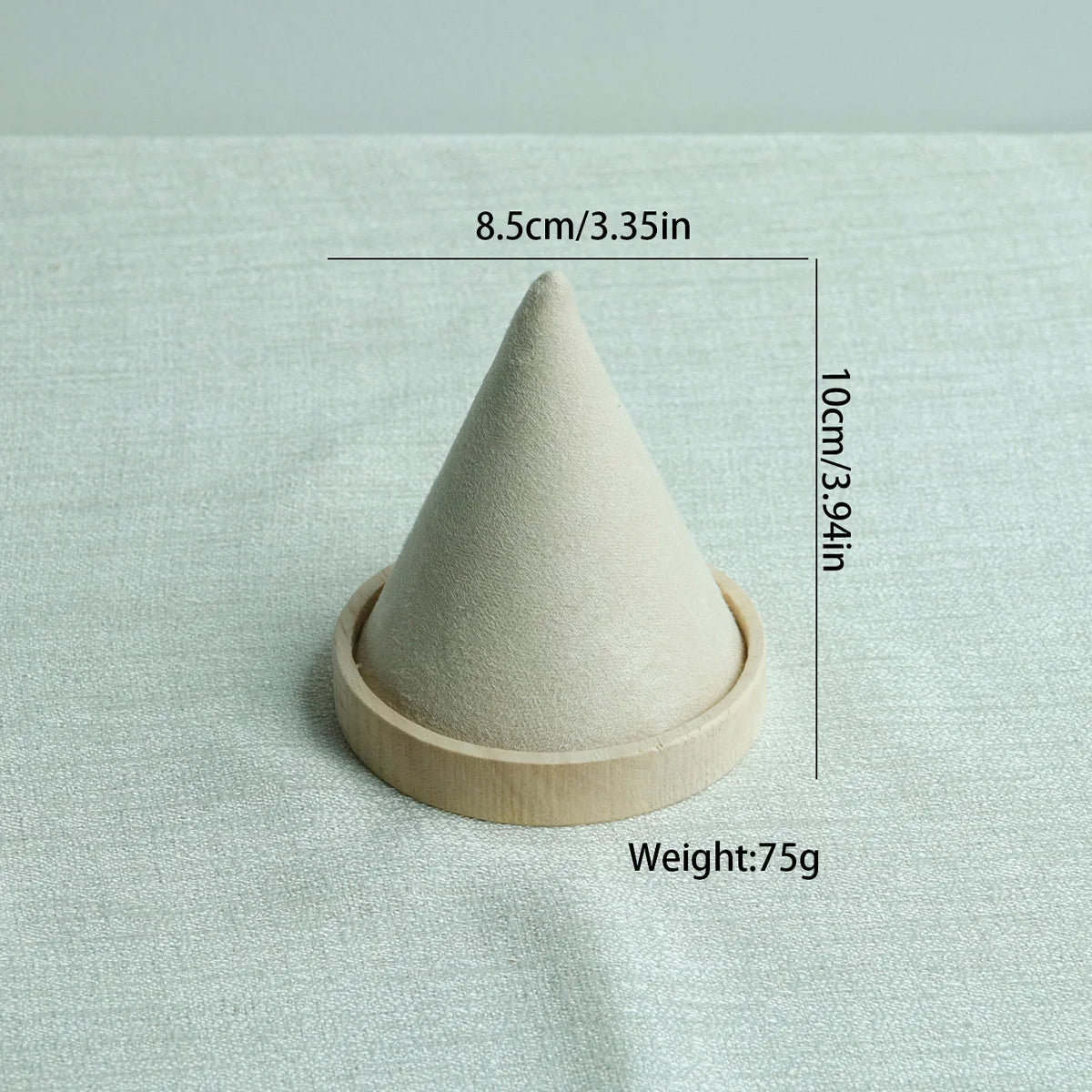 Beige Jewelry Display Props with Metal Base Earring Necklace Organizer Holder Jewelry Counter Earrings Rings Display Stand