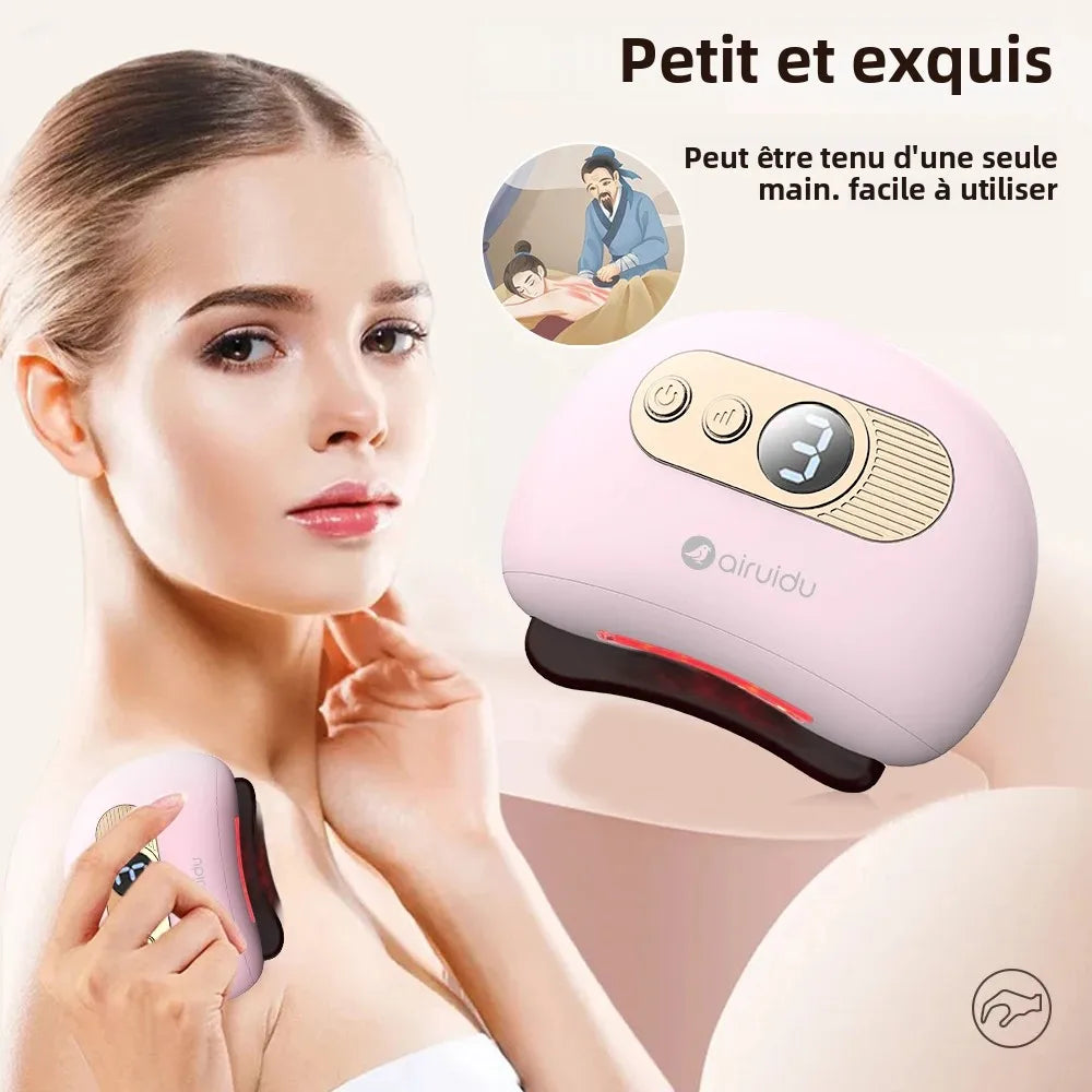 Electric Gua Sha Massage Board For Face Relieve Physical Fatigue Guasha Plate Jade Face Massager Scrapers Tools For Full Body