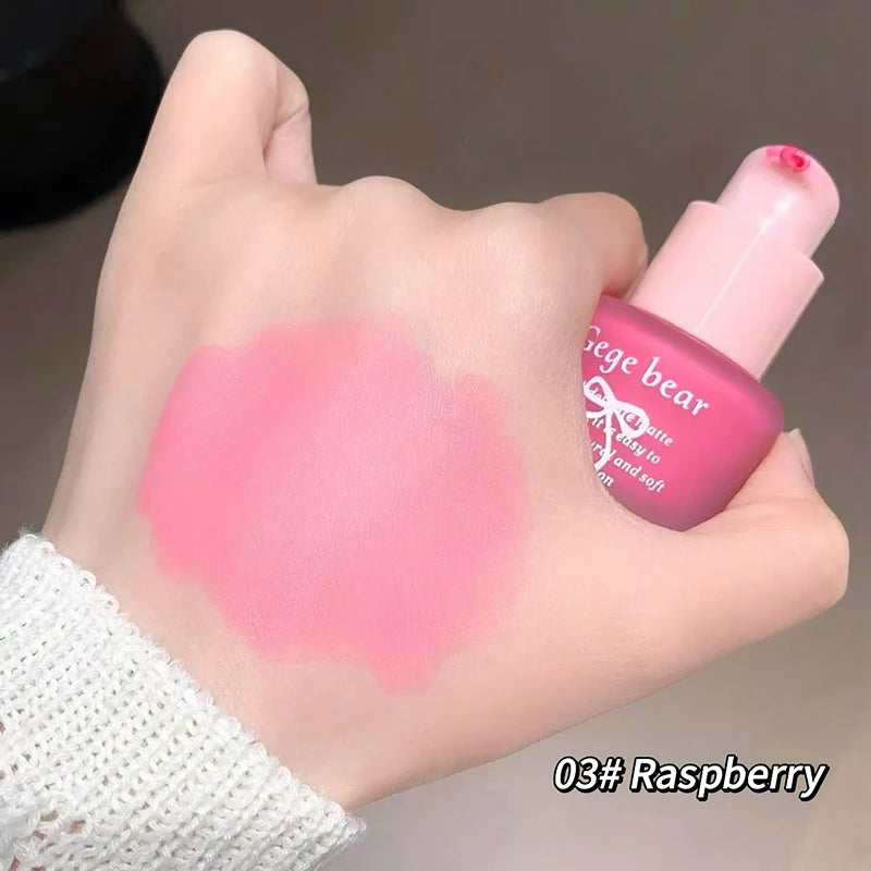 Gege Bear Light Blush Liquid Moisturizing Mirror Vitality Moisturizing Whitening Brightening Natural Rouge