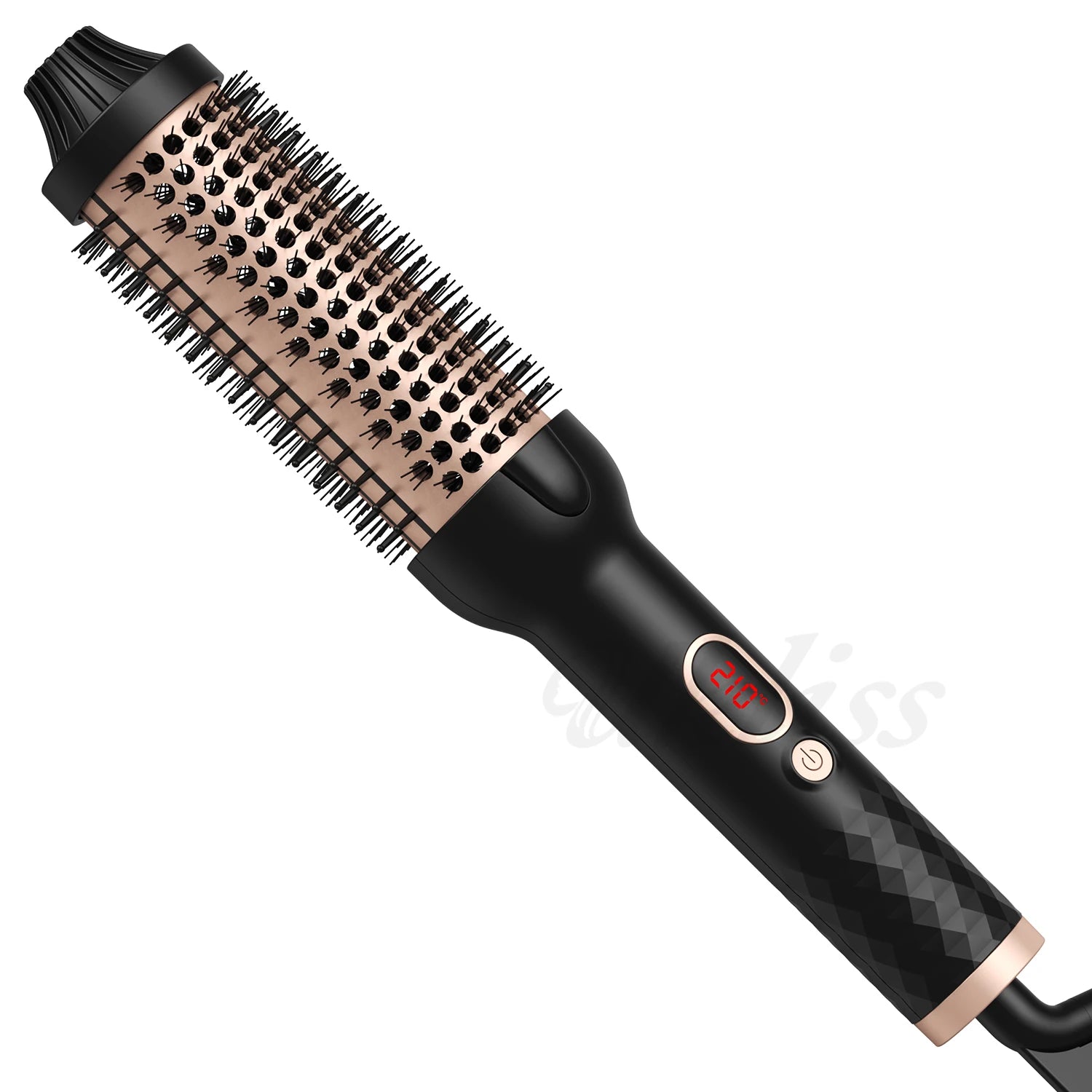 Brosse thermique Brosse à friser chauffante Brosse ronde chauffée Brosse volumisante de 1,5 pouce Peigne à lisser les cheveux en céramique